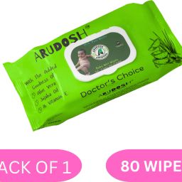 Baby Wet Wipes 80 Towels | 99% Water | Aloe Vera & Vitamin E | Soft & Safe-image-79