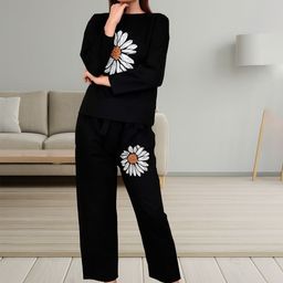 KASHIAN Printed Pure Cotton Top & Trousers Co-Ord Set-image-30