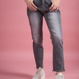 DressBerry Women Classic High-Rise Heavy Fade Jeans-image-94