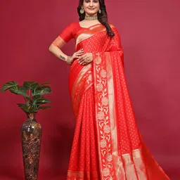 SHRIMAY Woven Design Zari Art Silk Banarasi Saree-picture-44
