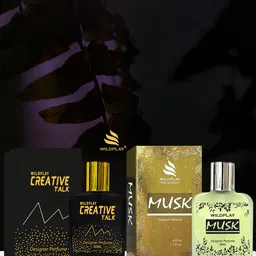 WILDPLAY Creative Talk & Musk Set Of 2 Long Lasting Eau De Perfume - 30 ml Each-24