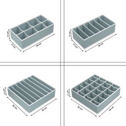 Kuber Industries Grey Set of 6 Regular Drawer Organiser Organisers image 4