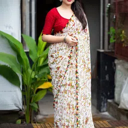 Jinal & Jinal Warli Pure Georgette Saree-picture-20