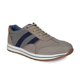 BCK Men Leather Round Toe Lace-Ups Sneakers-image-44