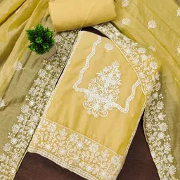 Nayanthara Trends Embroidered Unstitched Dress Material-picture-20