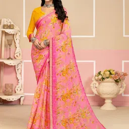 Pandadi Saree Floral Printed Embellished Saree-picture-35