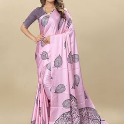 DIVASTRI Floral Satin Saree-picture-42