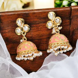 Anouk Dome Shaped Jhumkas Earrings-14
