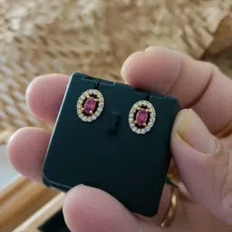 niva fashion Oval Studs Earrings-56
