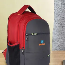 Seenlee Men Colourblocked Backpack with Compression Straps-11