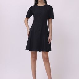 VINISHAA KLOTHING Women Round Neck A-Line Dress-image-37
