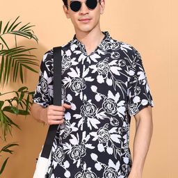 IKRASS Men Floral Printed Casual Shirt-image-90