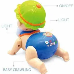 Runing and Weeping Naughty Baby Crawling Toy with Music and 3D Lights-picture-20