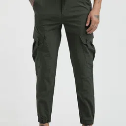 Blu MNKY Men Smart Joggers Trousers-picture-18