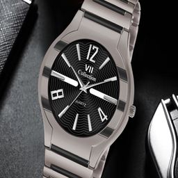 Hala Men Textured Round Foldover Regular Analogue Watch - 3006-10