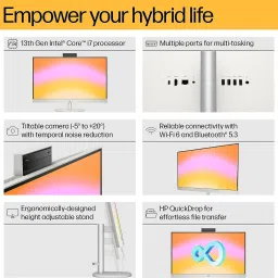 HP HP All-in-One cr 27 Core i5 (16 GB DDR4/Windows 11 Home/27 Inch Screen/27-cr0403in) image 4