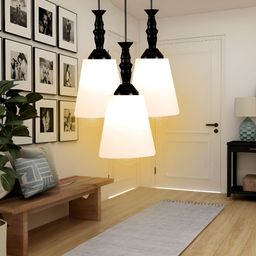 GAUVIK Black & White Traditional Ceiling Lamp-13