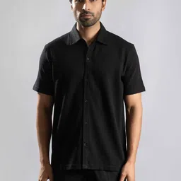 ONEWAY Men Oversized Fit Solid Spread Collar Pure Cotton Casual Shirt-image-11