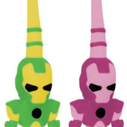 Robot Style Kids Toothbrush with Tongue Cleaner (Pack of 2) Extra Soft Toothbrush-15