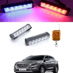 Dual 6LED/12V Police Light Blue/Red with Remote For Tucson Fog Lamp Car LED for Hyundai (12 V, 55 W)-image-100