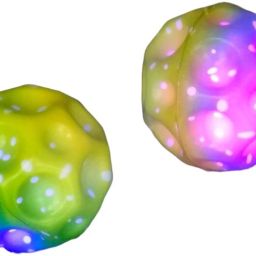 Light Moon Bouncy Ball For Kids, Anti Stress & High Bounce Ball [Pack 1Pcs Ball] - 7.5 cm-22