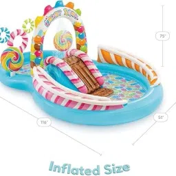 Intex Inflatable (IND*630) Candy Zone Water Play Center With Pump Inflatable Swimming Pool-image-18