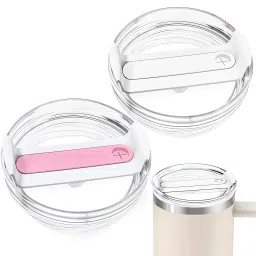 Stanley Replacement Lid for 40oz Tumbler Cups Leakproof with Straw Hole 2 Pack 4 inch Lid Set, Pack of 2-image-21