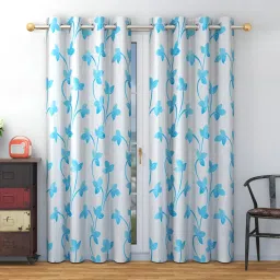 213 cm (7 ft) Polyester Semi Transparent Door Curtain (Pack Of 2)-picture-12
