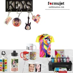 Formujet Sublimation Ink DTP SUB (6 Color X 100g) for L805, L8050 etc for transfer print Tri-Color Ink Bottle image 5