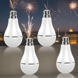 Charging bulb 12W LED & 2000mAh battery 4hrs emergency light pack of 4 bulbZF481 4 hrs Bulb Emergency Light-image-54