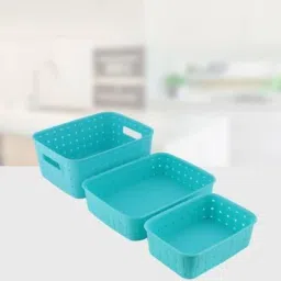 Plastic Adjustable Fridge Storage Basket Expandable Fridge Storage Rack Plastic Fridge Space Saver Food Organizer Tray (Multicolour) Storage Basket-10