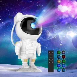 crentila Astronaut Galaxy Projector 360° Rotating Nebula Star Projector Remote Control Night Lamp-picture-29