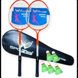Lester Badminton Racket Kit Set Of 2 WITH Shuttlecock-33 Badminton Kit-image-91