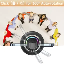 EVAAENTERPRISES Mobile Holder Rotational Gimbal P02 2 Axis Gimbal for Mobile, Camera image 2
