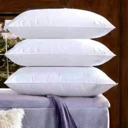 LUXURY Polyester Fibre Solid Sleeping Pillow Pack of 3-image-54