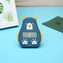 Digital Dark Blue Clock-16