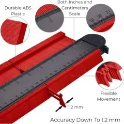 high q Contour Gauge Profile Tool With Lock 10"/Precisely Copy Irregular Shapes Marking Gauge image 2
