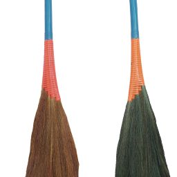 Silicone Coated & 100% Grass Broom | Dust Free | 5Mukhi | Water Resistance Grass Dry Broom-image-38