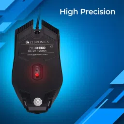 ZEBRONICS ZEB PHERO with DPI Switch, High Precision, Plug & Play, 4 Buttons Wired Ambidextrous OpticalGaming Mouse image 4