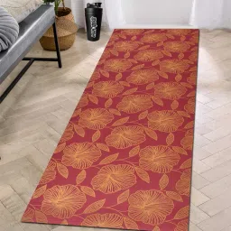 Peach Printed Rubber Yoga Mat 4MM Thickness 4 mm Yoga Mat-image-9