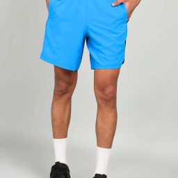 Color Block Men Blue Sports Shorts-picture-21