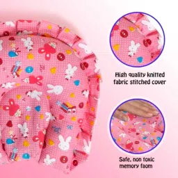 guddu duggu world Rabbit Print Memory Foam Toons & Characters Baby Pillow Pack of 1 image 2