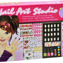 Nail Art Studio | Creative Nail Art Kit for Girls | Perfect Gift for Girls | Kids Nail Polish KIT with Accessories-15