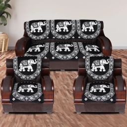 Cotton Animal 3+2 Seater Sofa Cover-image-29