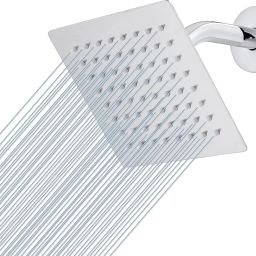 4"x4"(4" Inch) Ultra Slim Heavy 304 Stainless Steel Rain With Arm 9" Arm Fixed Mount-17