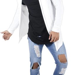 Men Jacket Style Full Sleeve White Shrug-image-89