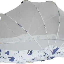 lifekrafts Nylon Infants Baby Folding color pattern crib net Regular size Mosquito Net image 4