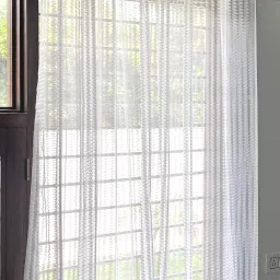 213 cm (7 ft) Polyester Transparent Door Curtain (Pack Of 2)-image-59