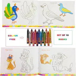 Colouring Drawing Book For Kids Pack Of 10 (Paperback)-20