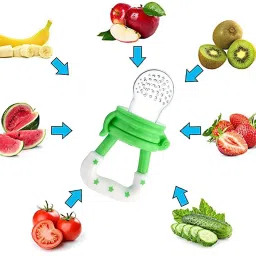 wuxxa Pack of 1,Veggie Feed Nibbler, Fruit Nibbler, Soft Pacifier/Feeder for Baby Soother image 3